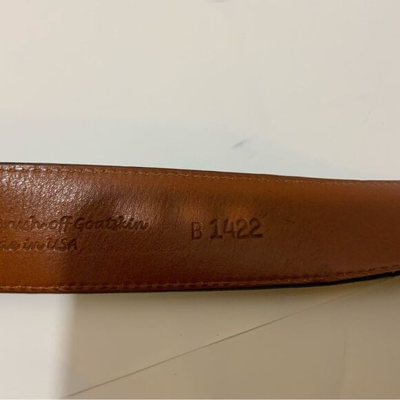 Lucchese Classics Belt, Style# B1422 Size 44 Burgundy - Picture 9 of 16
